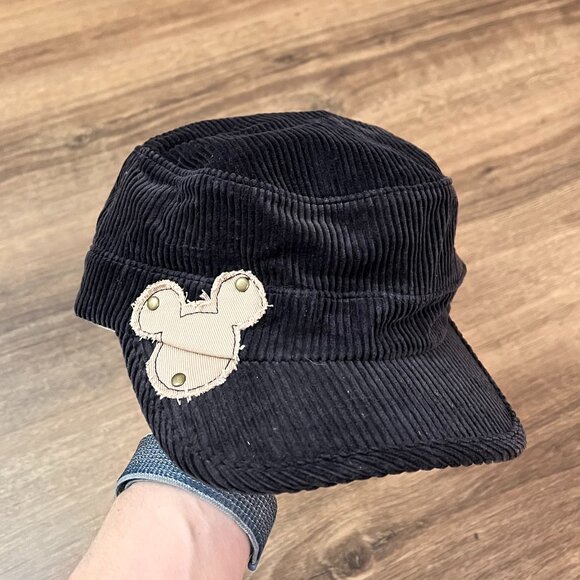 Disneyland Resort Mickey Mouse Corduroy Cadet Style Hat Cap Adult Size - Picture 2 of 11